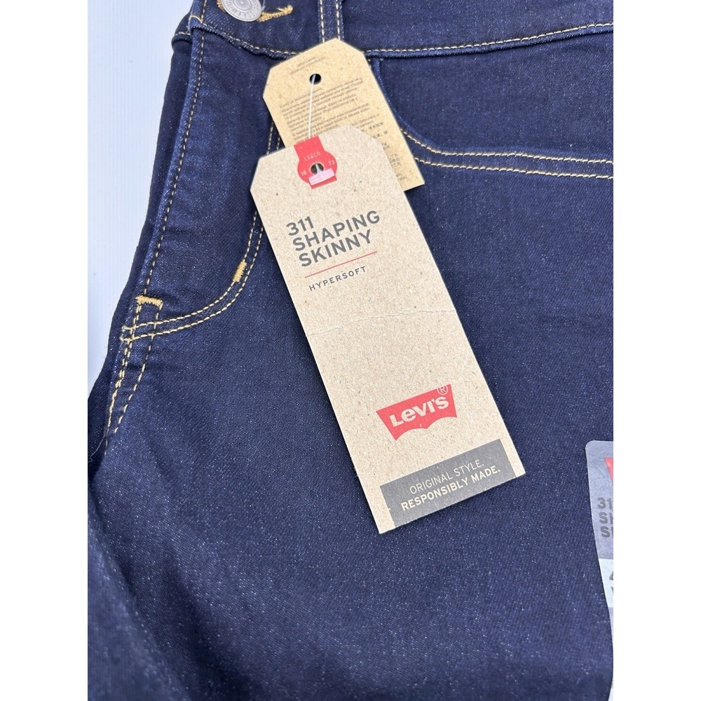 Levi's 311 Shaping Skinny Jeans for Women's Black 4 Short W27 L28 NWT. - Picture 2 of 8